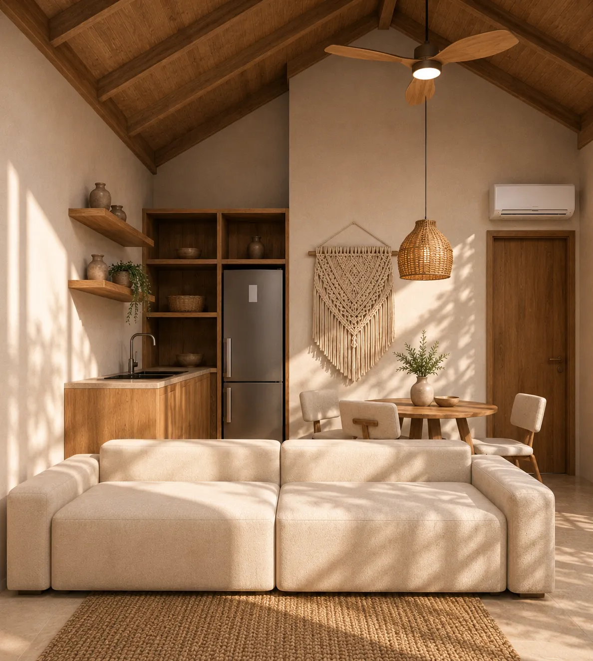 BASE Uluwatu — Гостиная и кухня