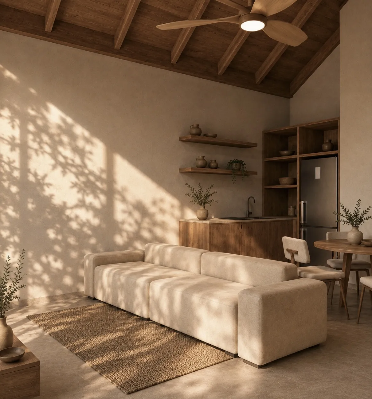 BASE Uluwatu — Гостиная и кухня, вид 3
